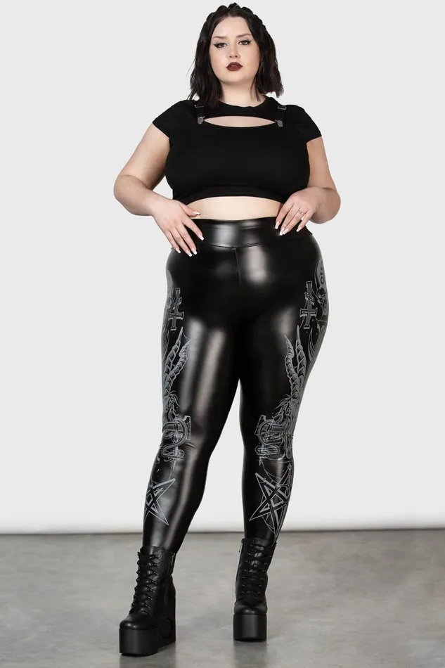 Killstar Screech Owl Leggings Women Leggings