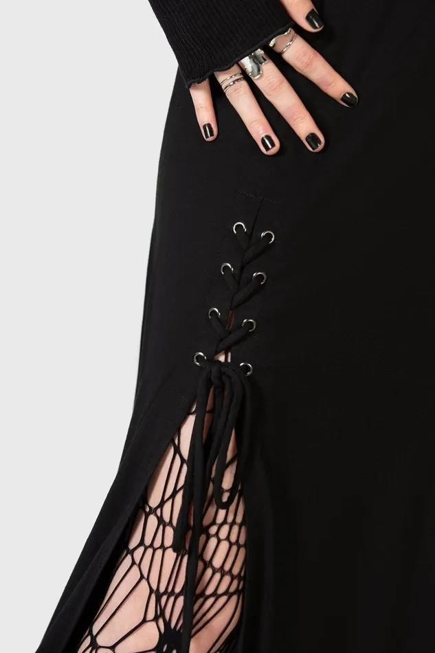 Killstar Secretly Weep Maxi Skirt Women Maxi Skirts