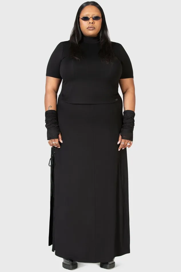Killstar Secretly Weep Maxi Skirt Women Maxi Skirts