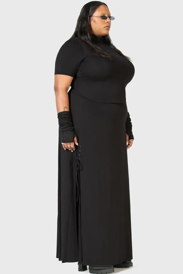 Killstar Secretly Weep Maxi Skirt Women Maxi Skirts