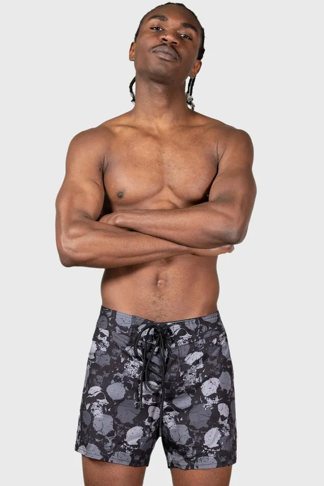 Killstar Sepulture Swim Shorts Women Swim