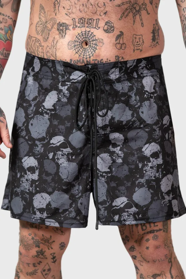 Killstar Sepulture Swim Shorts Women Swim