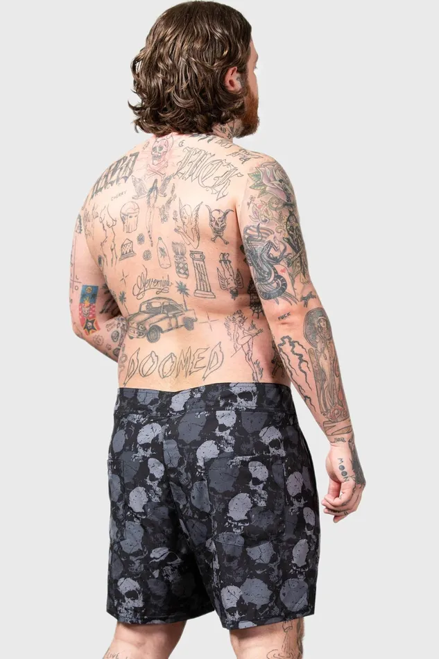 Killstar Sepulture Swim Shorts Women Swim