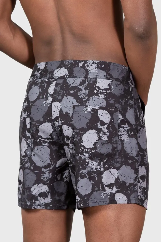 Killstar Sepulture Swim Shorts Women Swim