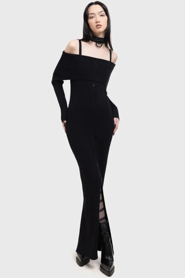 Killstar Shadow Empress Dress Women Maxi