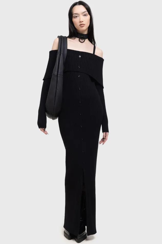 Killstar Shadow Empress Dress Women Maxi