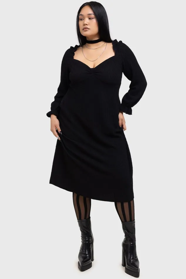 Killstar Shadow Weave Maxi Dress Women Maxi