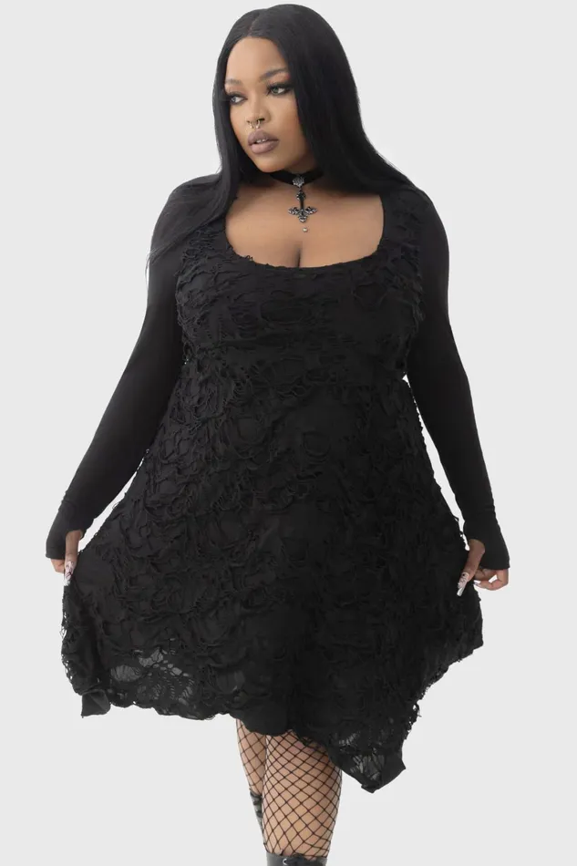 Killstar Shadows Hymn Dress Women Mini