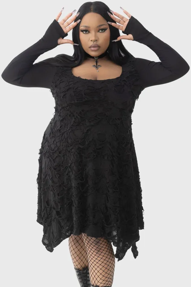 Killstar Shadows Hymn Dress Women Mini