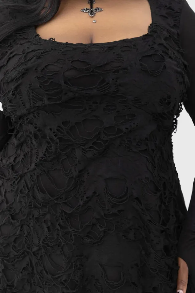 Killstar Shadows Hymn Dress Women Mini