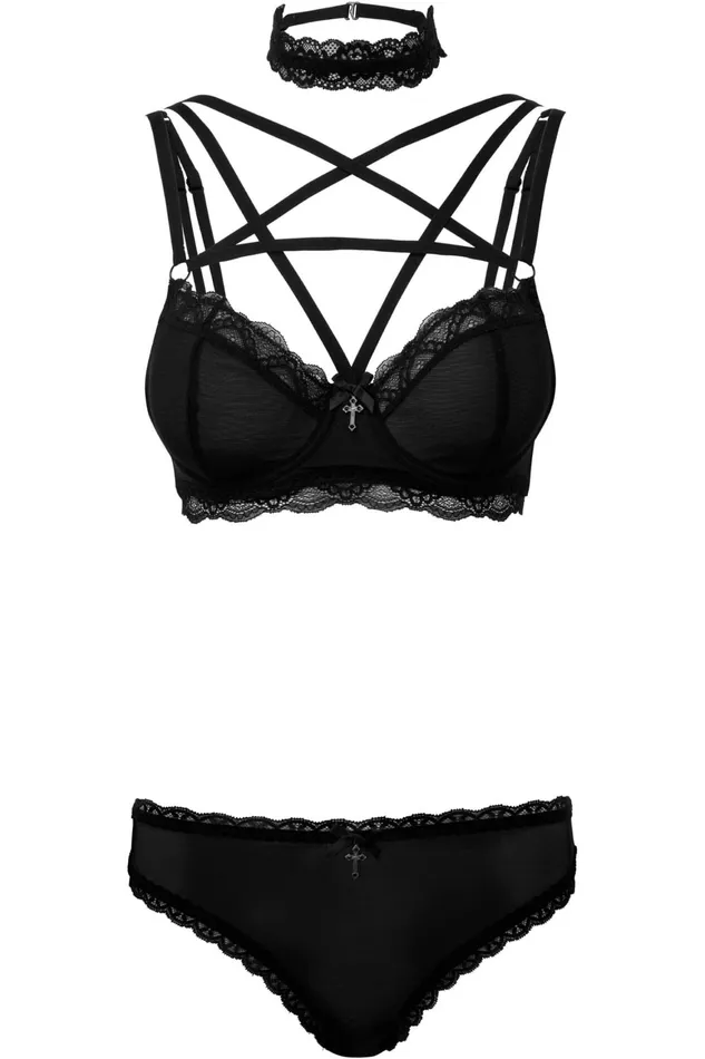 Killstar She Bites Lace Bra B Women Lingerie