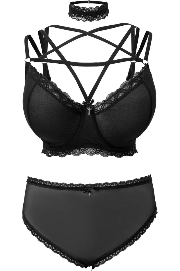 Killstar She Bites Lace Bra B Women Lingerie