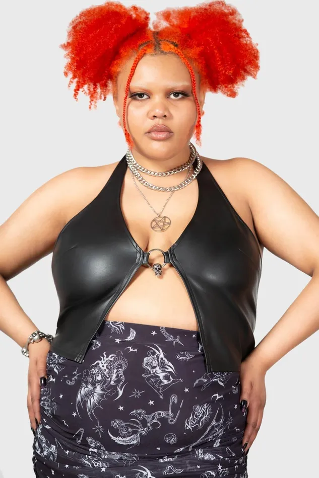 Killstar Sheenah Halter Top Women Crop
