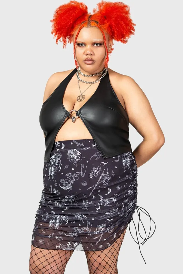 Killstar Sheenah Halter Top Women Crop