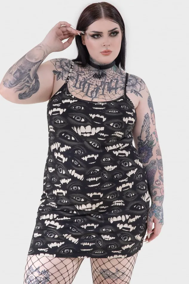 Killstar Sheer Vamp Dress Women Mini