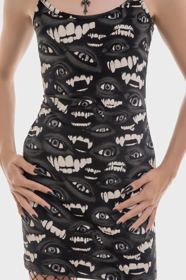 Killstar Sheer Vamp Dress Women Mini
