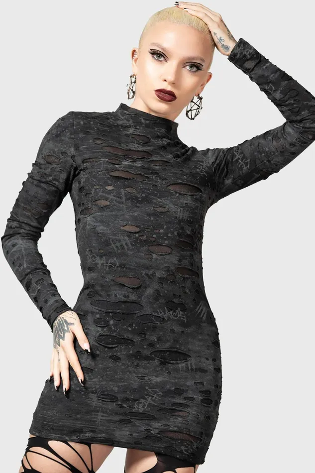 Killstar Shows Over Bodycon Dress Women Mini