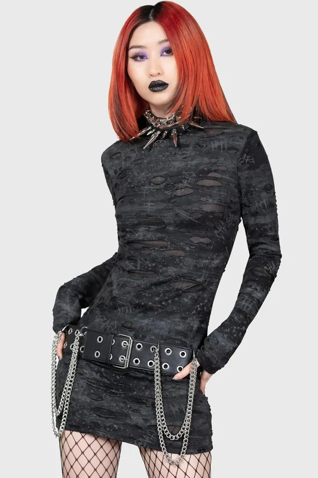 Killstar Shows Over Bodycon Dress Women Mini
