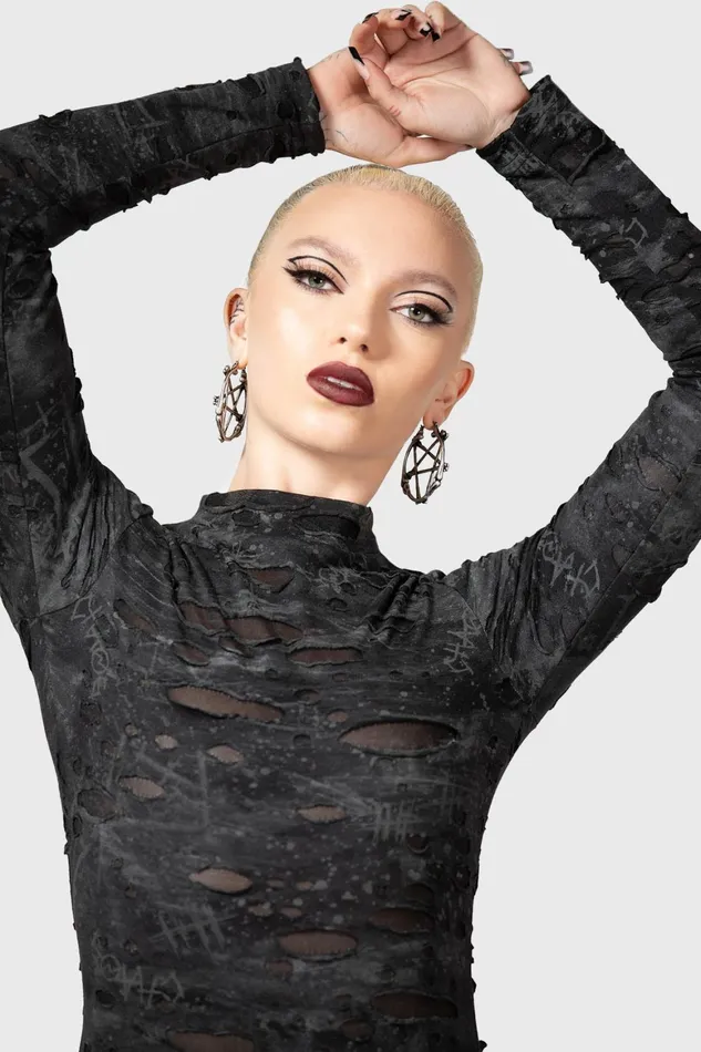 Killstar Shows Over Bodycon Dress Women Mini