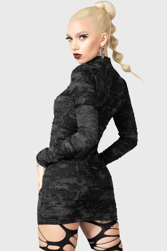 Killstar Shows Over Bodycon Dress Women Mini