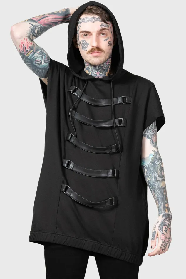 Killstar Skonnad Sleeveless Hoodie Women Hoodies