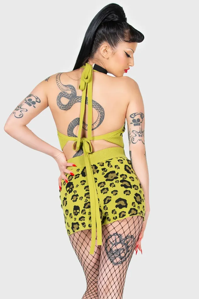 Killstar Skulleo Halter Top Women Crop