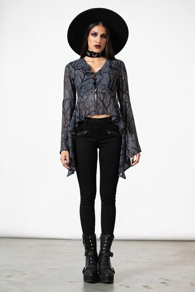 Killstar Spellcraft Long Sleeve Top Women Long Sleeves