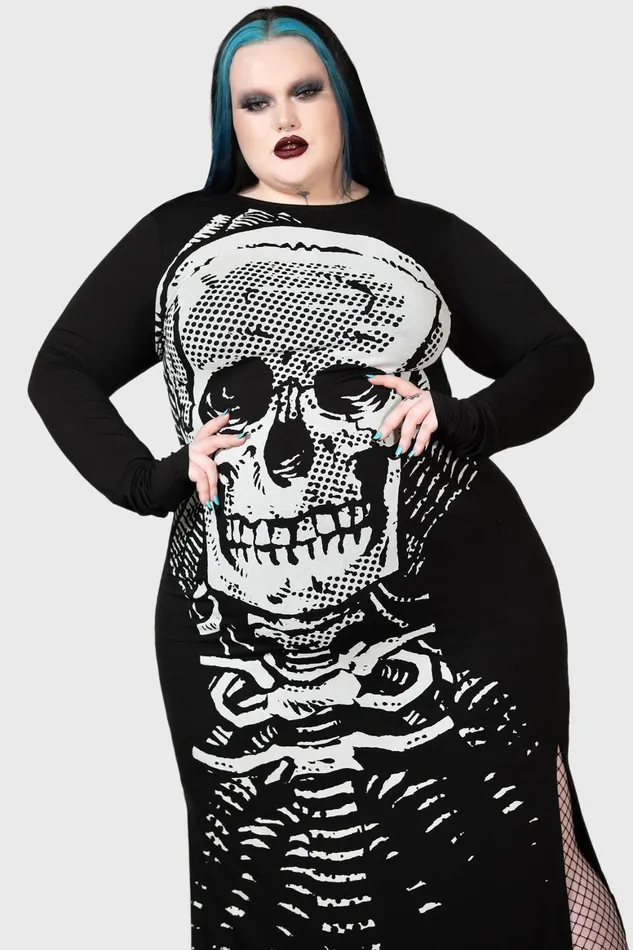Killstar Spine Chilling Maxi Dress Women Maxi