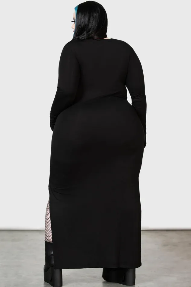 Killstar Spine Chilling Maxi Dress Women Maxi