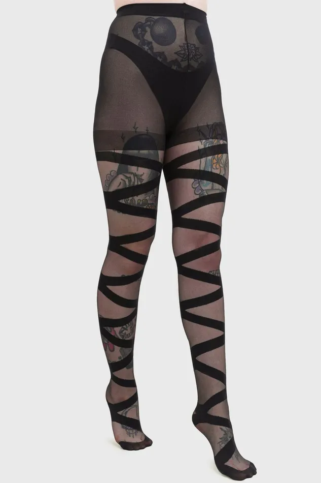 Killstar Spirit Energy Tights Women Socks and Tights