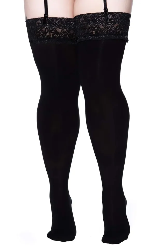 Killstar Stop Staring Thigh High Socks Women Socks and Tights