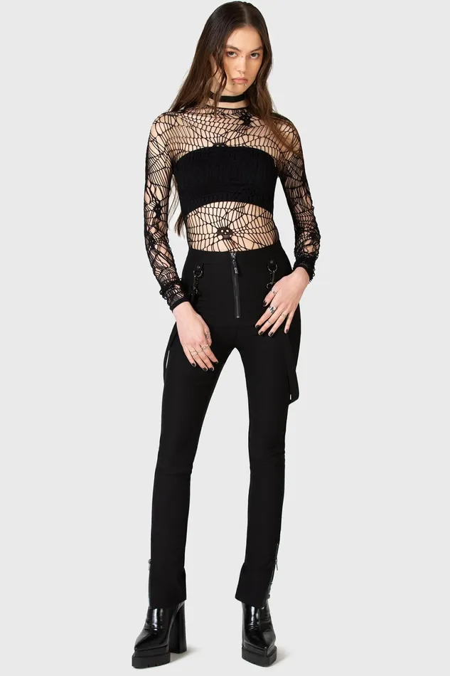 Killstar Strange Vanity Trousers Women Trousers and Jeans