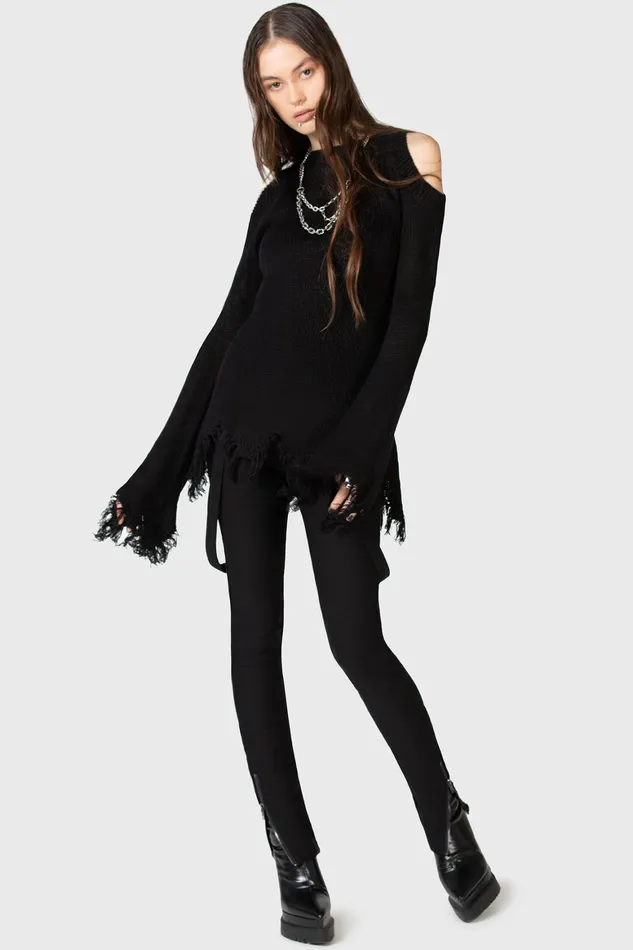 Killstar Strange Vanity Trousers Women Trousers and Jeans