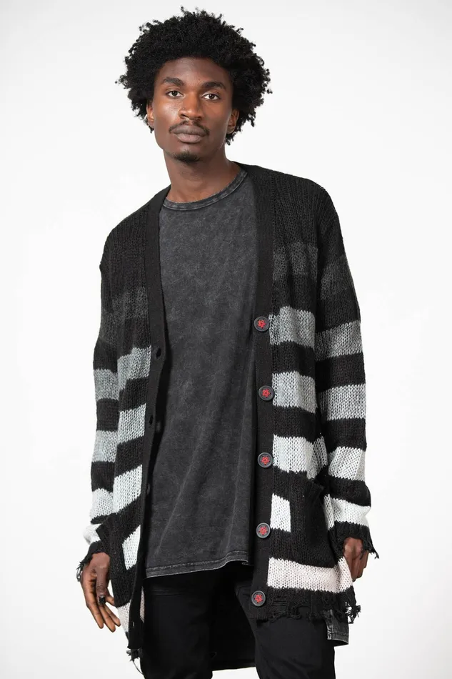 Killstar Stripe Of Evil Cardigan Women Cardigans