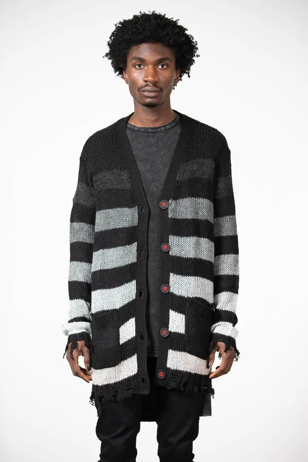 Killstar Stripe Of Evil Cardigan Women Cardigans
