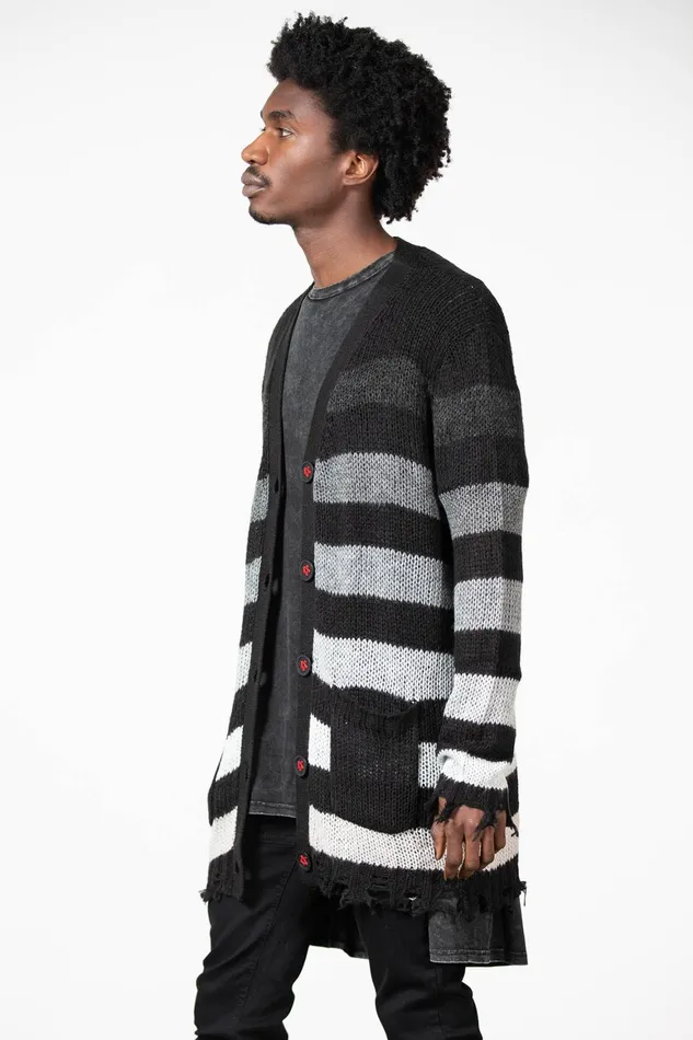 Killstar Stripe Of Evil Cardigan Women Cardigans