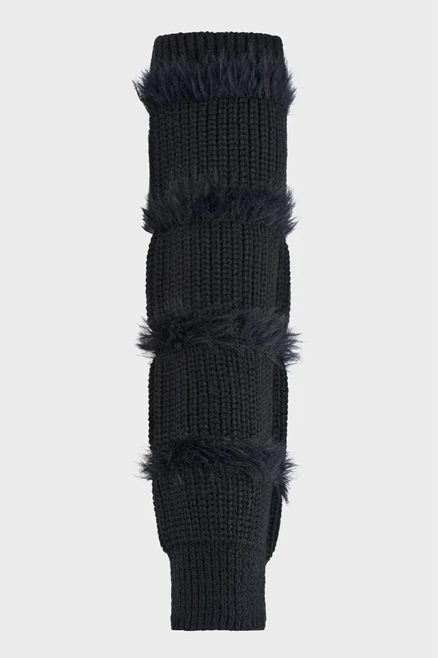Killstar Striped Night Arm Warmers Women Gloves and Scarves