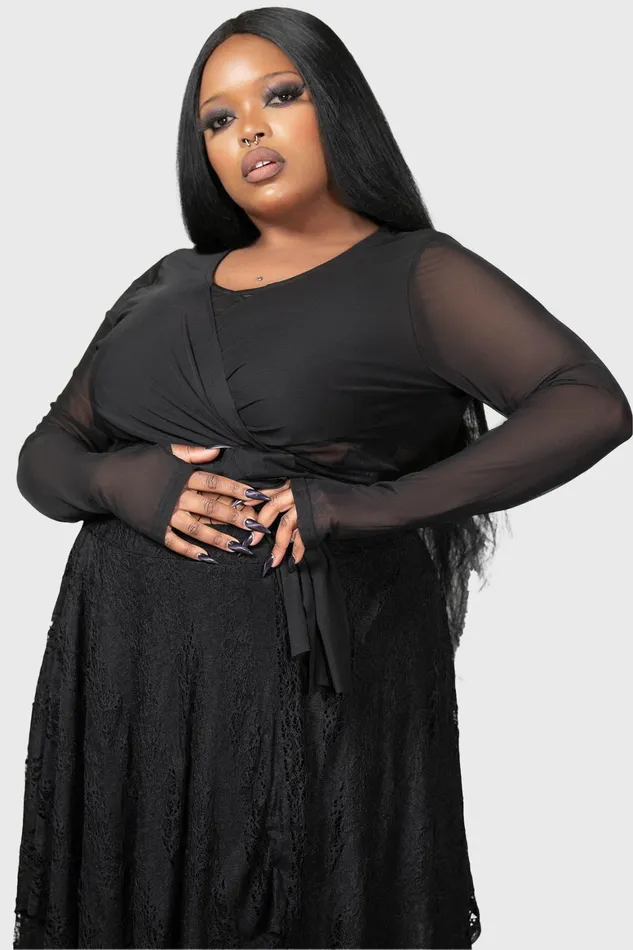 Killstar Sunset Wrap Top Women Long Sleeves