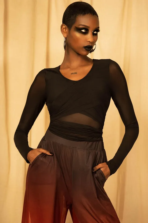 Killstar Sunset Wrap Top Women Long Sleeves