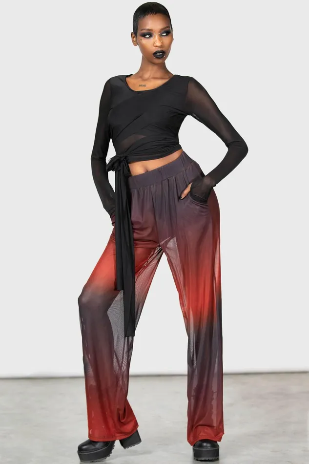 Killstar Sunset Wrap Top Women Long Sleeves