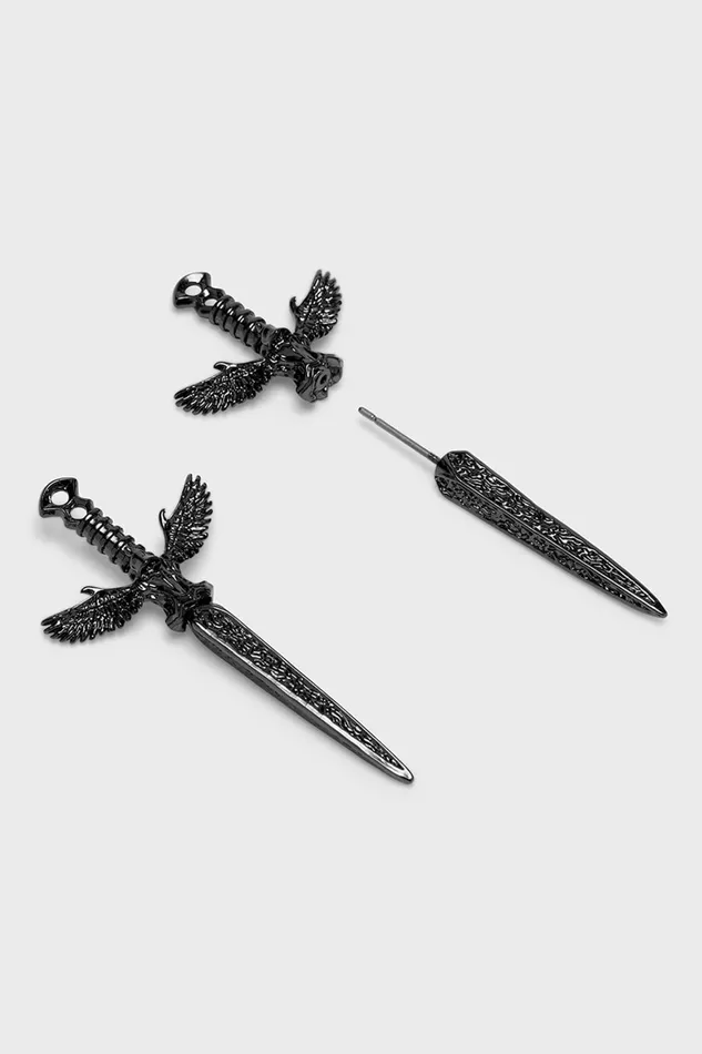 Killstar Swordstorm Earrings Women Earrings