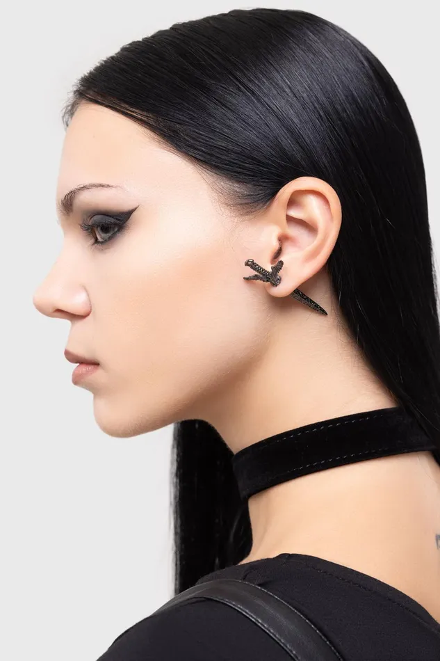 Killstar Swordstorm Earrings Women Earrings