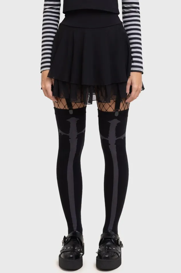 Killstar Swordstorm Knee High Socks Women Socks and Tights