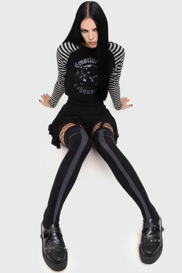 Killstar Swordstorm Knee High Socks Women Socks and Tights