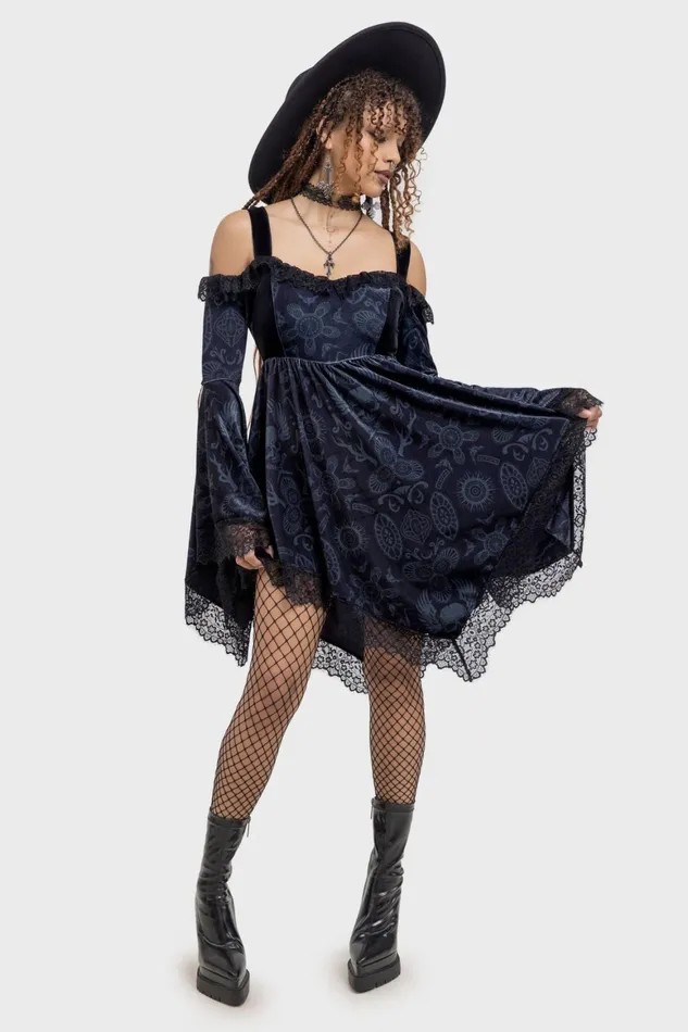 Killstar Temptation Bardot Dress Women Mini