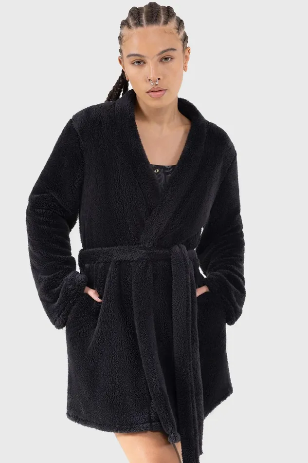 Killstar Tenebrous Robe Women Loungewear