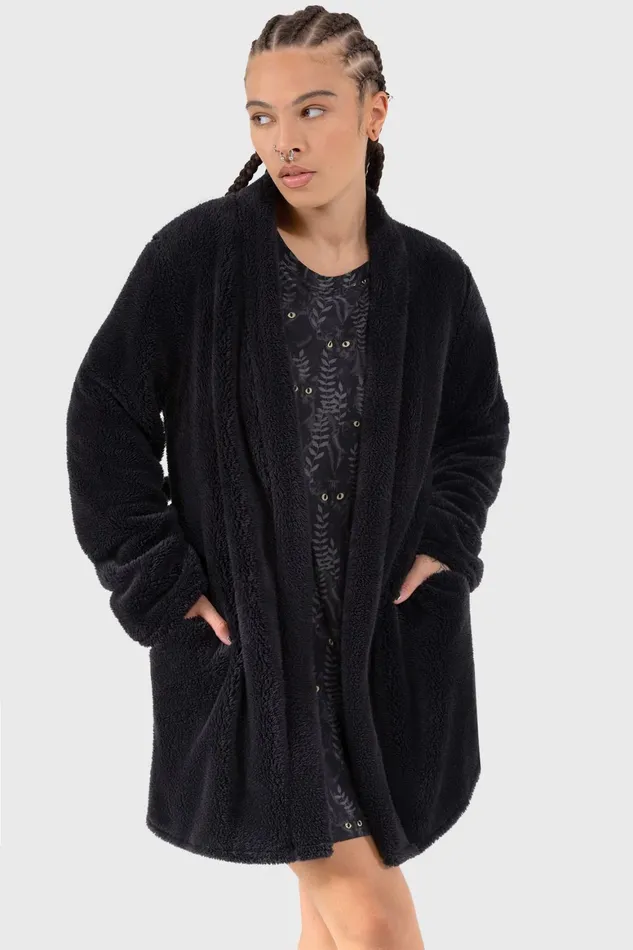 Killstar Tenebrous Robe Women Loungewear
