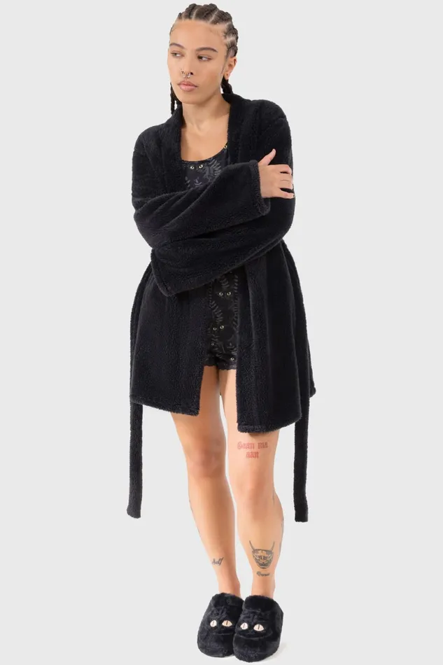 Killstar Tenebrous Robe Women Loungewear