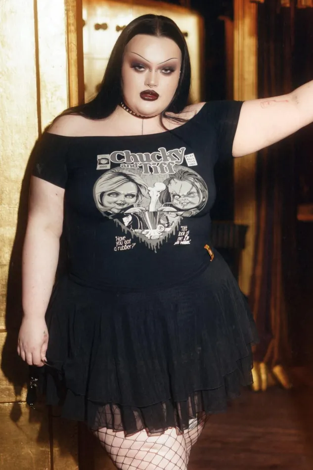 Killstar Til Death Do Us Part Bardot Top Women TShirts and Vests