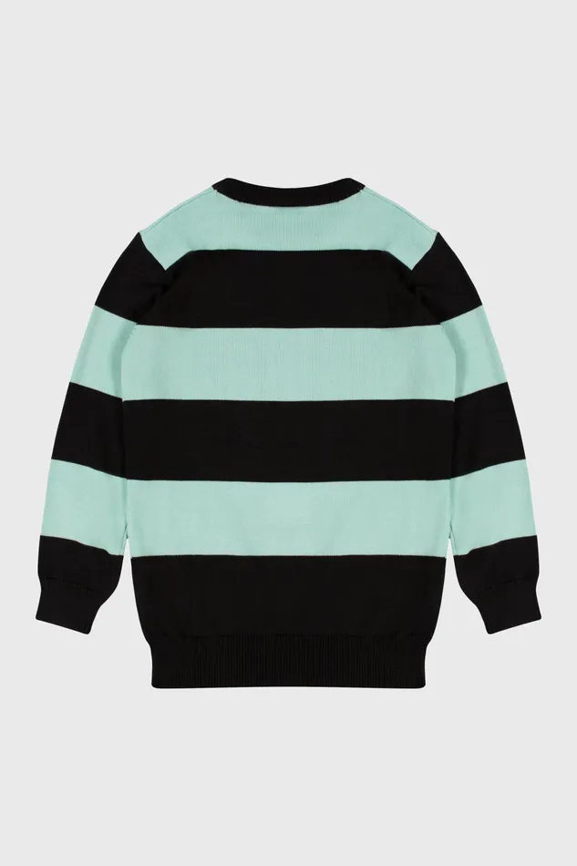 Killstar Vampurr Stripe Sweater MINT Women Sweaters